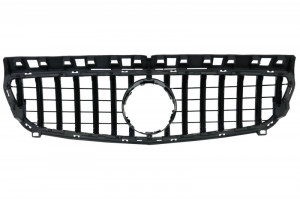 Grila Centrala MERCEDES Benz A-Class W176 2012-2015 GT-R Panamericana Design Negru - Img 2
