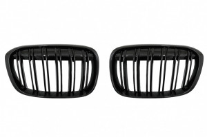 Grile Centrale compatibil cu BMW X1 SUV F48 Pre-LCI 2015-2019 Duble Negru Lucios M Desing