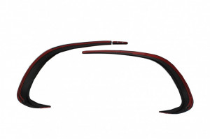Ornamente bara fata flapsuri compatibil cu Mercedes CLA W117 C117 X117 2016-2018 CLA45 Desing Negru Lucios - Img 6