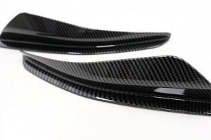 Ornamente bara fata flapsuri compatibil cu VW Golf 8 Mk8 MQB GTI, R-Line 2020-> Carbon Look - Img 7
