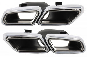 Ornamente tobe compatibil cu sistemul de evacuare Mercedes Benz S-Class W222 E-Class W212 S212 Facelift CLS W218 SL-Class R231 E63 S63 SL65 A-Design