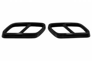 Ornamente tobe compatibil cu sistemul de evacuare Mercedes C-Class W206 S206 Sport Line 2021-> Negru Lucios - Img 3