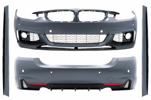 Pachet Exterior Complet compatibil cu BMW Seria 4 F36 Gran Coupe 2013-2019 M Sport Design Evacuare Dubla
