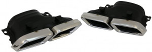 Pachet Exterior Complet compatibil cu Mercedes GLE W166 2015-2018 Negru Crom - Img 8
