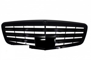 Pachet Exterior Complet compatibil cu Mercedes S-Class W221 2005-2011 cu Grila Chrom si Ornamente evacuare Negre - Img 8