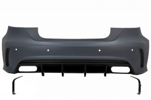 Pachet Exterior Complet cu Ornamente pentru sistemul de evacuare compatibil cu Mercedes A-Class W176 2012-2018 Facelift A45 Design - Img 6