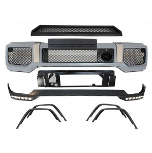Pachet Exterior Extensie Bara LED DRL compatibil cu Mercedes G-Class W463 1989-2017 G65 Design