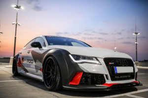 Prelungire Bara Fata compatibil cu AUDI A7 4G RS7 (2010-2018) Carbon Real - Img 6