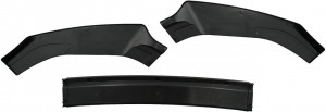 Prelungire Bara Fata cu Extensie Difuzor Bara Spate compatibil cu VW Golf 7.5 GTI 2017-2020 Negru - Img 4