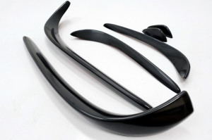 Prelungiri Bara Fata compatibil cu Mercedes C-Class W205 (2015-2018) C43 Design Negru Lucios