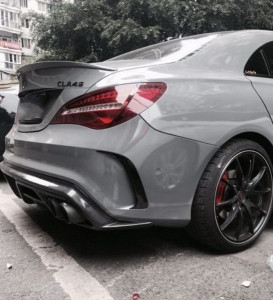 Prelungiri Extensii Bara Spate compatibil cu MERCEDES CLA W117 C117 X117 2013-2018 CLA45 Design Carbon Film Coating - Img 6