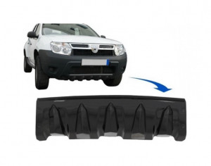 Protectie Bara Fata compatibil cu Dacia Duster 4x4 / 4x2 2010-2017 Negru Lucios