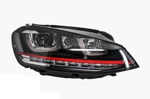 RHD Faruri 3D LED compatibil cu VW Golf 7 VII (2012-2017) R20 GTI Design Semnal Dinamic LED - Img 3