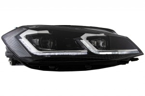RHD Faruri LED compatibil cu VW Golf 7.5 VII Facelift (2017-up) cu Semnal Dinamic - Img 3
