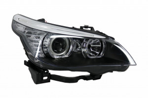 Set faruri LED Dayline Angel Eyes compatibil cu BMW Seria 5 E60 E61 2003-2007 LCI Design - Img 2