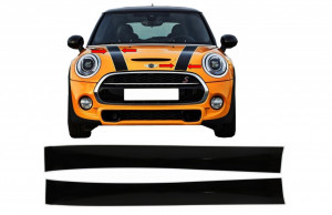 Set Stickere Capota Negru Alb compatibil cu MINI R50 R52 R53 R56 R57 Clubman R55 2001-2017 Calitate Premium