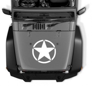 Sticker Stea ALB Universal compatibil cu Jeep, SUV, Camioane sau alte Autoturisme - Img 4