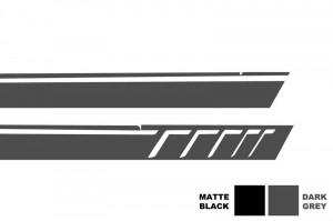 Stickere Laterale compatibil cu MERCEDES G-Class W463 W463 1989-> Gri Inchis - Img 4