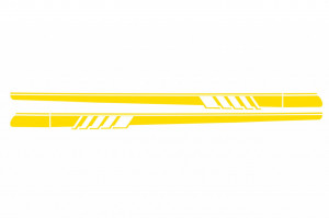 Stickere Laterale Galben Mat compatibil cu MERCEDES Clasa C C205 Coupe A205 Cabriolet 2014-> - Img 3
