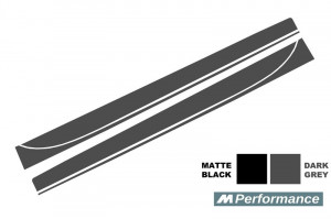 Stickere Laterale Gri Inchis compatibil cu BMW Seria 3 F30 F31 2011-> M-Performance Design - Img 2