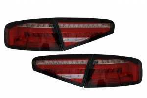 Stopuri Full LED compatibil cu AUDI A4 B8 2012-2015 Sedan Rosu Semnal Dinamic OEM LED - Img 2
