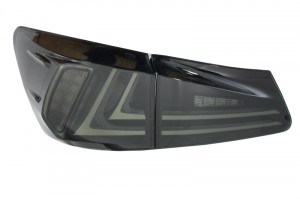 Stopuri Full LED compatibil cu LEXUS IS XE20 2006-2012 Light Bar Facelift New XE30 Design Fumuriu - Img 2