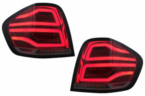 Stopuri FULL LED compatibil cu Mercedes M-Class W164 2005-2008 Rosu Fumuriu