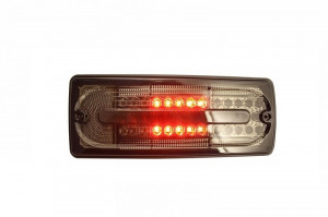 Stopuri Full LED compatibil cu Mercedes W463 G-Class 1989-2015 Fumuriu - Img 4