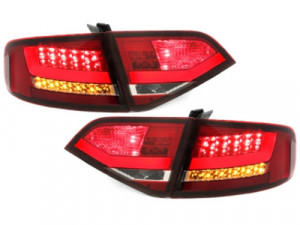 Stopuri LED compatibil cu AUDI A4 B8 8K Sedan 2007-2010 Rosu / Clar - Img 4