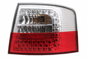 Stopuri LED compatibil cu Audi A6 4B C5 Avant Station Wagon 1997-2005 Rosu si Alb Clar - Img 2