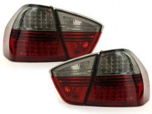 Stopuri LED compatibil cu BMW E90 3 Series 2005-2008 Rosu Fumuriu - Img 3