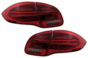 Stopuri LED compatibil cu Porsche Cayenne 958 E2 92A Prefacelift 2010-2015 Rosu