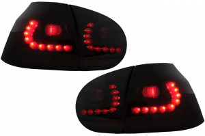 Stopuri LED compatibil cu VW Golf V 2003-2009 negru/fumuriu