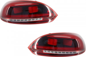 Stopuri LED Light Bar compatibil cu VW Scirocco III 2008-> Rosu/Clar - Img 3