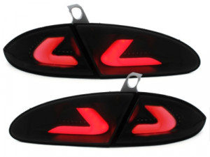 Stopuri LED LIGHTBAR compatibil cu Seat Leon 2005-2009 1P Negru Fumuriu