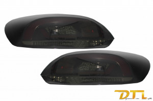 Stopuri LED Lightbar compatibil cu VW SCIROCCO MK3 III 2008-2013 Negru / Fumuriu Semnal Dinamic Secvential - Img 2