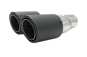 Toba Ornament Evacuare Fibra Carbon Mat Orificiu de admisie 5.8 cm Partea Stanga - Img 4