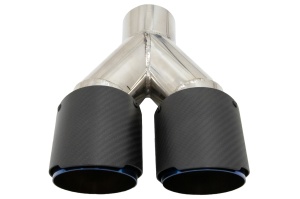 Toba Ornament Sistem de evacuare Carbon Fiber Mat Finisaj Albastru Editie Limitata 6.3cm - Img 4