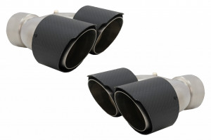 Tobe Ornamente Sistem de Evacuare compatibile cu Land Rover Range Rover Carbon Fiber Finisaj Mat Inlet 8 cm