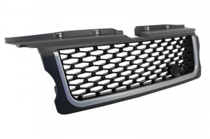 Ansamblu Grila Centrala si Grile Laterale compatibil cu Land Range Rover Sport L320 2005-2008 Autobiography Look Negru Platinat Edition - Img 3