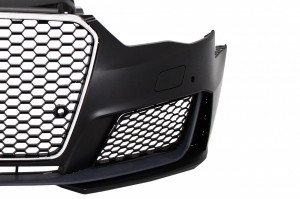 Bara Fata compatibil cu AUDI A3 8V 2012-2015 5D Hatchback Sportback RS3 Look Crom Black - Img 4