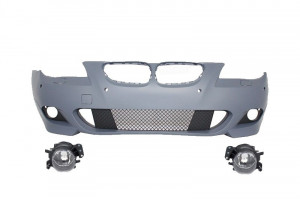 Bara Fata compatibil cu BMW seria 5 E60 2007-2009 M-Technik Design PDC 18mm, proiectoare incluse - Img 7