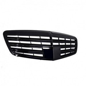 Bara Fata compatibil cu Mercedes W221 S-Class S63 S65 Design 2005-2010 cu Grila Centrala Piano Black si Praguri Laterale Versiune Scurta - Img 2