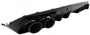 Bara Fata cu Difuzor Evacuare Dubla si Tobe Ornament compatibil cu Mercedes C-Class A205 2014-2019 C63 Design - Img 6