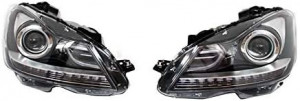 Bara Fata cu Faruri Bi-Xenon compatibil cu Mercedes C-Class W204 Facelift 2012-2014 C63 Design - Img 5