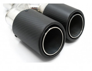 Bara Spate cu Toba Ornament Evacuare Fibra Carbon Mat Orificiu de admisie 5.8 cm Partea Stanga compatibil cu BMW Seria 5 F10 2011-> M-Technik Design - Img 4