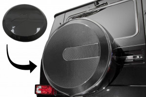 CAPAC ROATA REZERVA din fibra de carbon real compatibil cu Mercedes Benz G-Class W463 (1990-2018)