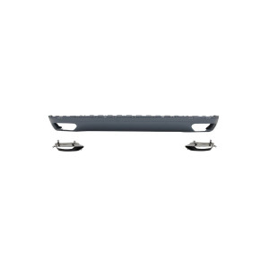 Difusor bara spate cu Ornamente tobe compatibil cu AUDI A8 D4 2010-2014 W12 Design - Img 3