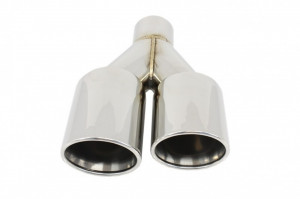 Difuzor Bara Evacuare Stanga cu Ornament Tobe Evacuare compatibil cu BMW Seria 3 F30 2011-> M Performance Design Negru Lucios - Img 2