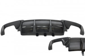 Difuzor Bara Spate Carbon cu evacuare dubla compatibil cu BMW F10 F11 Seria 5 2011-2017 M-Performance Design - Img 2